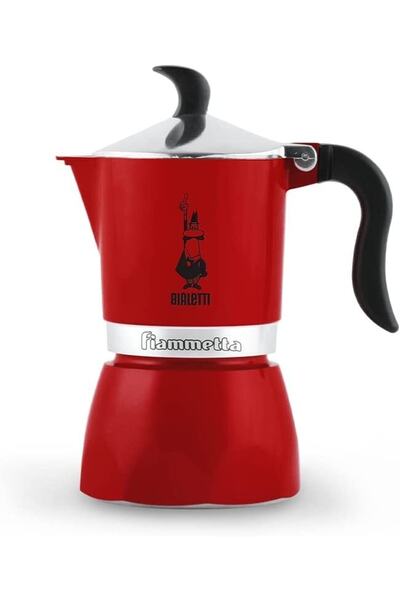 Genel Markalar burx Fiammetta Moka Pot Kırmızı 1 Cup NewDesing 968593