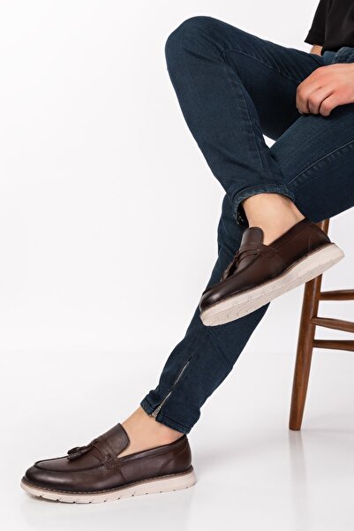 depderi 100% шкіряні мокасини Puskul Деталізовані чоловічі туфлі