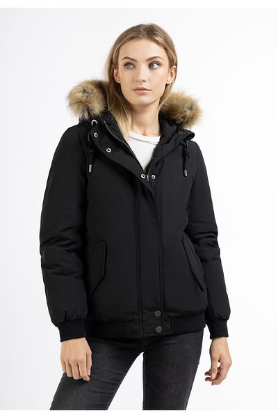Dreimaster Kunstfellbesatz für den Vintage-Winterblouson