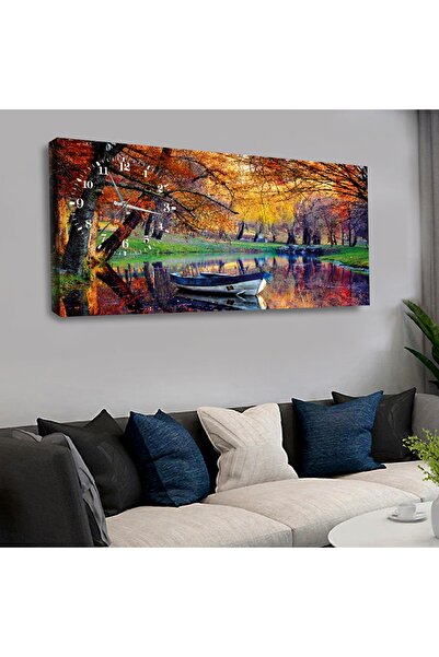 Zevahir Mobilya Dekorasyon Zevahir 120x60 Cm Saatli Kanvas Tablo Kvs150