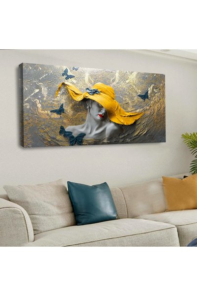 Zevahir Mobilya Dekorasyon 120 X 60 Cm Kanvas Sanat Tablo
