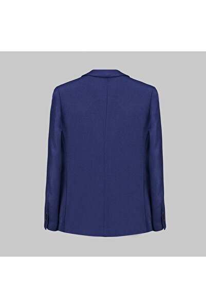 Sarar Interview Mattteo Slim Fit Dokuma Spor Mavi Ceket