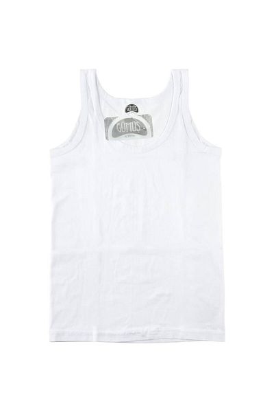 ÇamaşırcımShop Silver 3023 6 Pack 100% Cotton Ribbing Boys' Tank Top