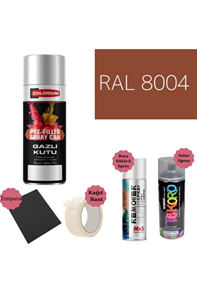 Nalburun 400 ml Doldurulmuş Selülozik Parlak Sprey Boya Astar Boya Sökücü Set...