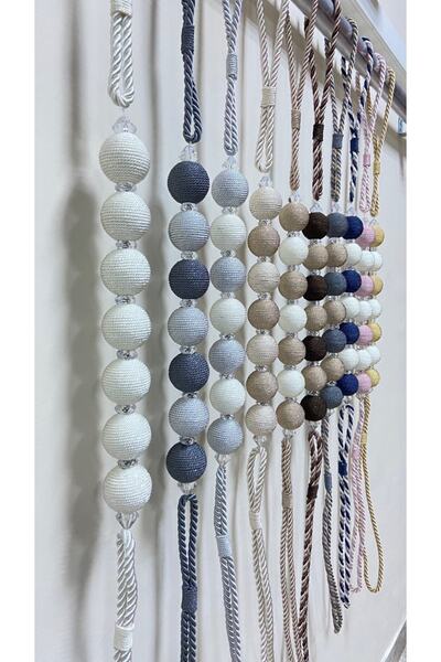 Helezoni Background Curtain Side Tie Bracelet 7 Ball Model + Renso Set 1 Piece Bracelet 1 Piece Renso