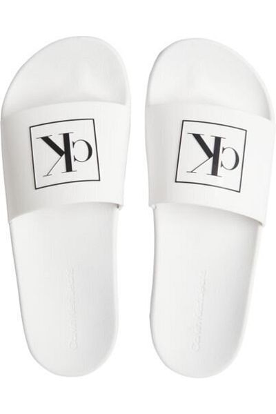 Calvin klein new arrivals sliders mens white