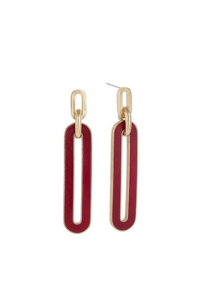Juju Bronze Enameled Aristocrat Earrings