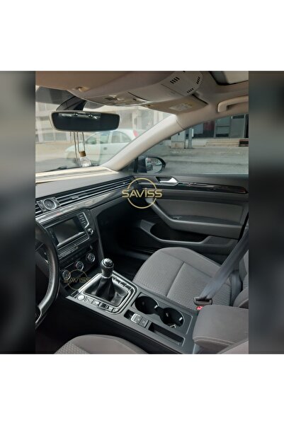 Saviss Passat B8 Parlak Siyah Full Set Trim Kaplama, Konsol Maun Kaplama (pia...