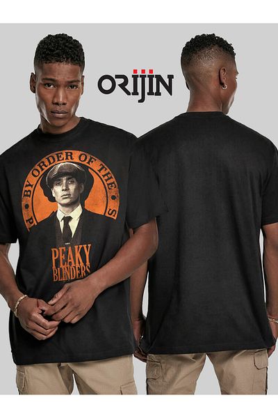 Orijin Tekstil By Order Of The Peaky Blinders Tommy Shelby Printed Unisex Black T-shirt