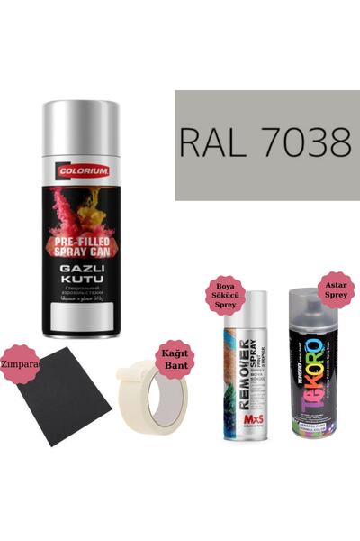 Nalburun 400 ml Doldurulmuş Selülozik Parlak Sprey Boya Astar Boya Sökücü Set...