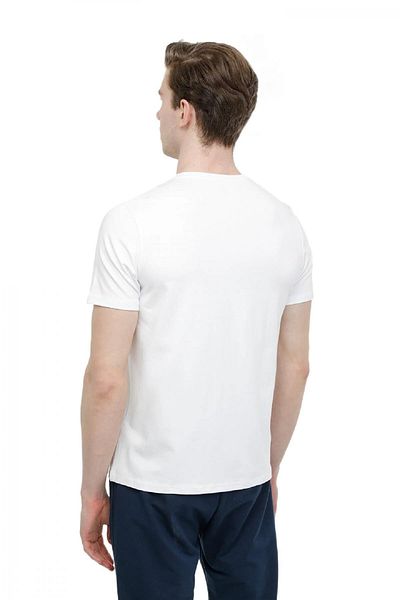lumberjack Ανδρικό μπλουζάκι Ct110 Modal C Neck White