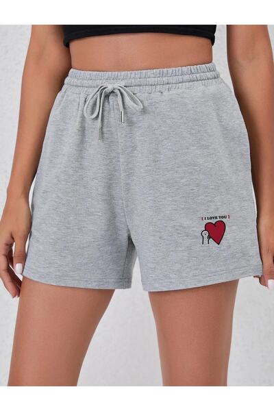 DAXİS Sportwear Company Γυναικείο κοντό σορτς με στάμπα