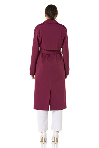 Icon Kadın Bordo Şimal Trençkot 1638 Kb