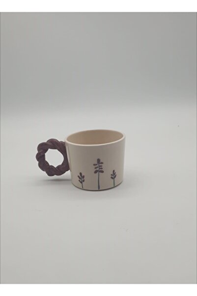 MeGgDecor Twisted Handle Lavender Cup