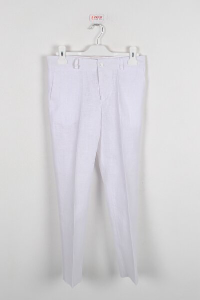 incity Boy's Ecru Linen Trousers