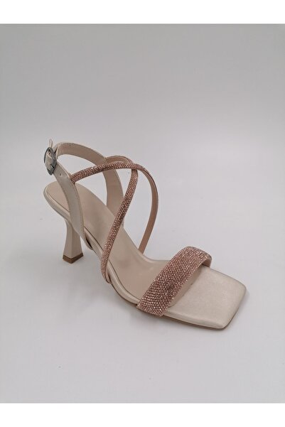 SOLMAZ Keira Ten Satin Sa kamenčićima Cipele za večernju haljinu sa štiklom