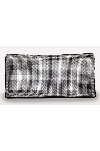 AYPETEKS Ilgaz Pattern Linen Box Model Husă de pernă pentru spătar scaun - Pernă de canapea - Husă de pernă mare