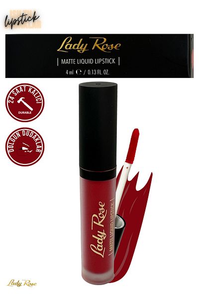 Lady Rose Liquid Lipstick Matte Lipstick Fever Red