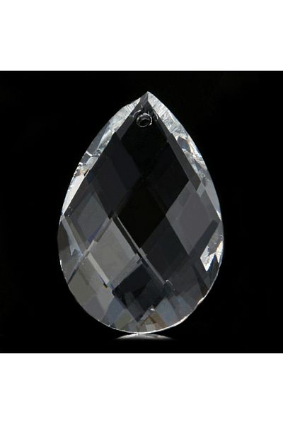ABOOWE Asfor Drop Crystal Chandelier Stone Glass Laser Cut 50 Mm 5 Pieces