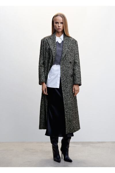 MANGO Woman Palton dublu topit