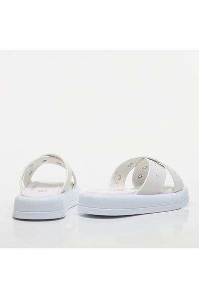 Yaya by Hotiç White Women's Slippers 01TEY236590A900