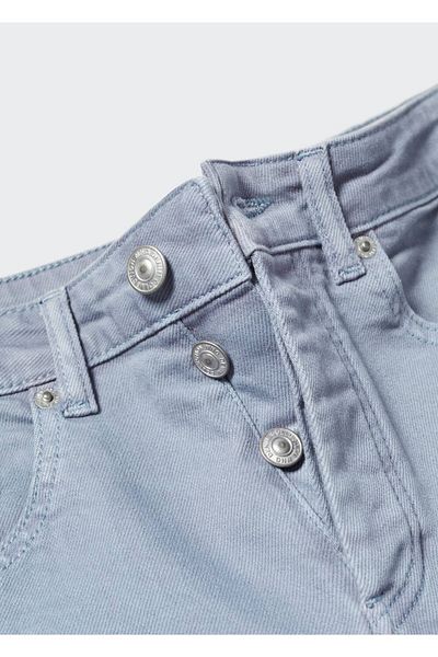 Mango Teen Pantaloni scurți din denim din bumbac
