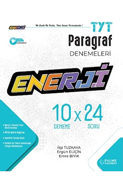 Palme Yayınevi Yks Tyt Enerji Serisi Paragraf Deneme Sınavı