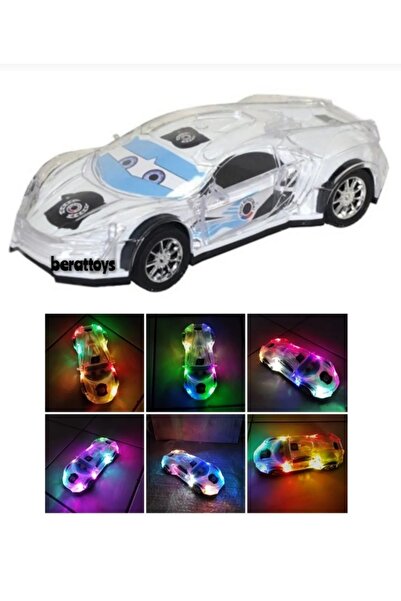 berattoys Oyuncak Polis Arabası 25 Cm Pilli Işıklı Müzikli Çarptığı Yerden Yö...
