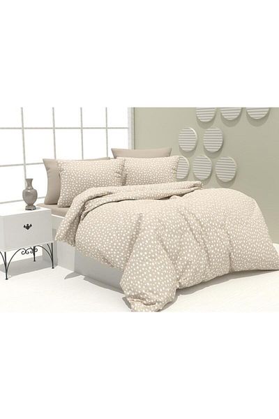 MERTİM Easy-Iron Patterned Duvet Cover Set