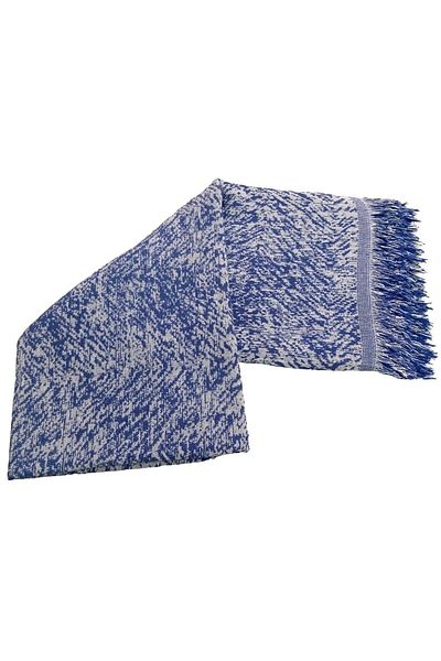 Mandaş Cotton Non-Slip Marbled Sofa-Couch Bed Cover 170x220 - Navy Blue
