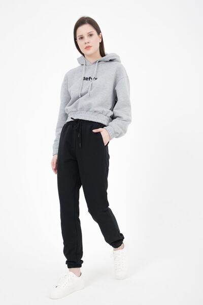 defys Γυναικείο Jogger Φούτερ Μαύρο