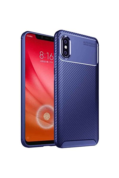 Smart Tech Xiaomi Mi 8 Pro Karbon Desenli Negro Silikon Kılıf