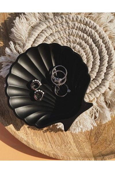 OZDEM DEKOR Διακοσμητικό Μπετόν Oyster Jewelry Plate Organizer Παρουσίαση