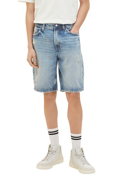Tom Tailor Denim Shorts - Grau - Mittlerer Bund