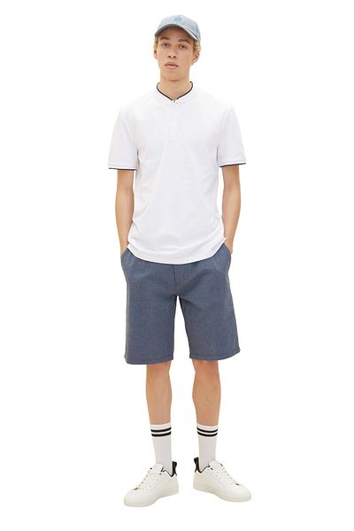 Tom Tailor Denim Poloshirt - Weiß - Regular Fit