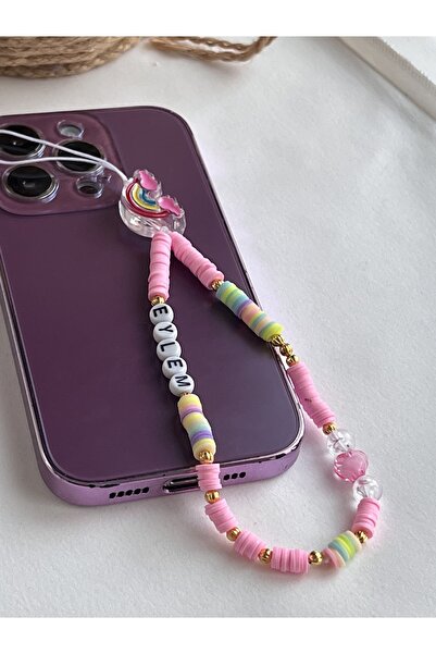 BY DİLEK ÇETİN ACCESSORY Telefon Askısı(İSİM YAZILIR)