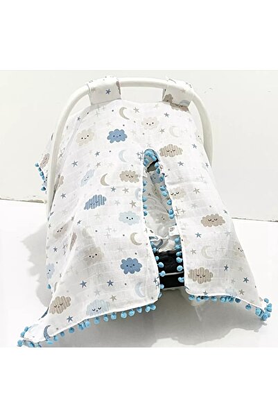 Babycitytr %100 Pamuk Müslin Kumaş Puset Anakucağı Örtüsü/ Minderi