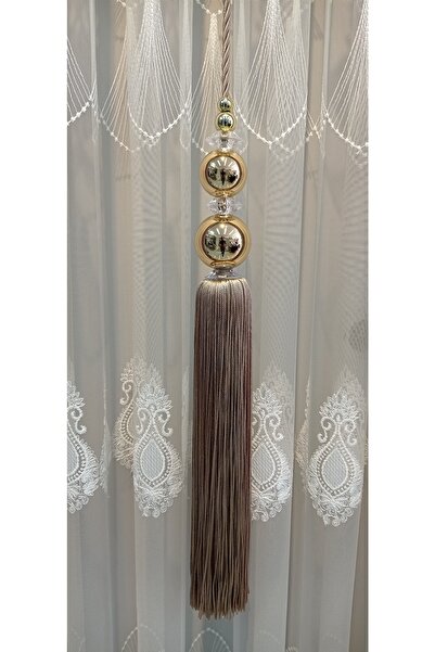 serART Moon Sun Perde Sarkıt Vizon Toplar Gold