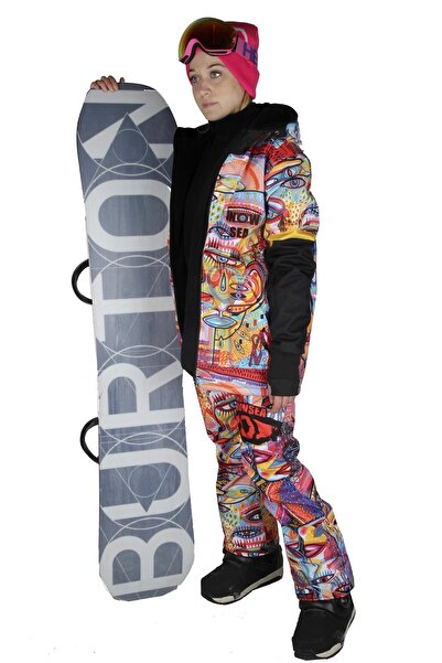 SNOWSEA Ss7978 Artistic Touch Kadın Snowboard Mont & Pantolon Takımı