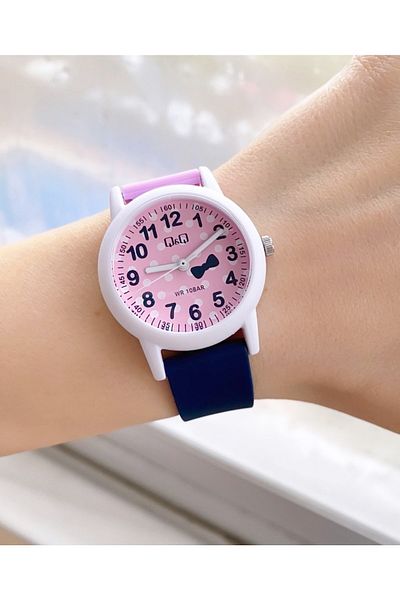 Q&Q Vs49j777j Waterproof Children's Wristwatch with Silicone Cord