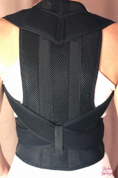 Ankaflex Unisex Μαύρος Ορθοπεδικός Κορσές Στήριξης Οσφυϊκής και Πλάτης