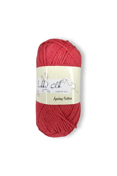 hobby club Premium Amigurumi Thread 100% Cotton Punch 5 Pieces (500gr) Red