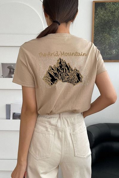 uyguntarz Μπλουζάκι Unisex Arid Mountain Printed
