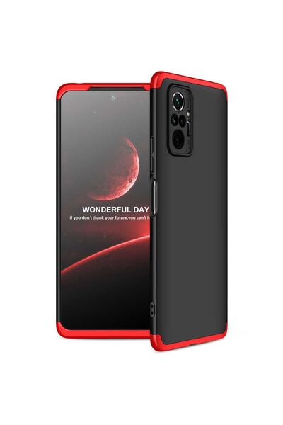ZM STORE Xiaomi Redmi Note 10 Pro Kılıf 3 Parçalı Koruma Hafif Ve Sert Kapak