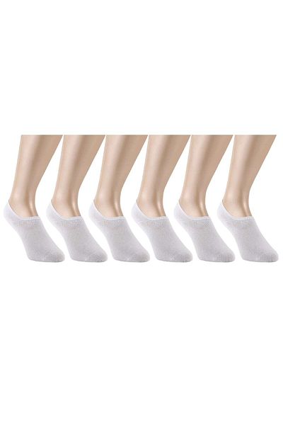 nettofit Șosete de balerină invizibile pentru bărbați, de vară, fără sudură, în 6 piese, pantofi multicolori simpli