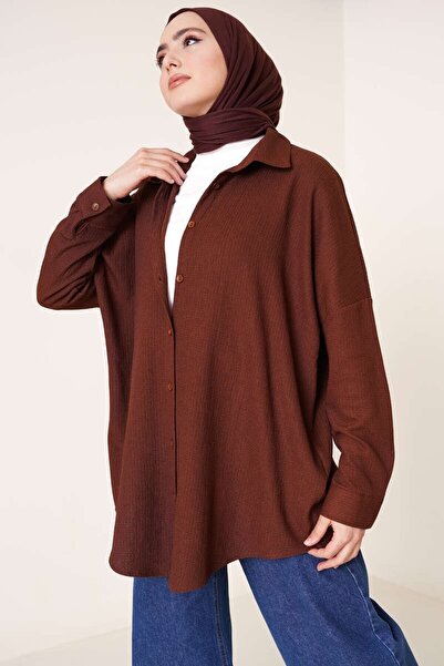 VOLT CLOTHİNG Γυναικείο φαρδύ πουκάμισο με κουμπιά