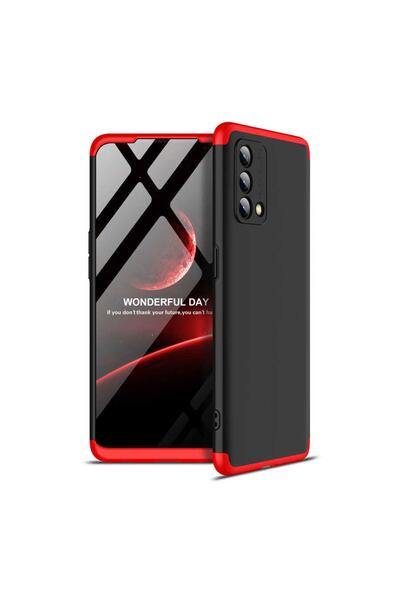 ZM STORE Oppo A74 4g Kılıf 3 Parçalı Koruma Hafif Ve Sert Kapak