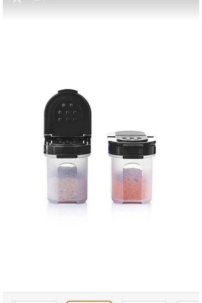 Tupperware Spice Bowl Small Set of 2 100ml Black