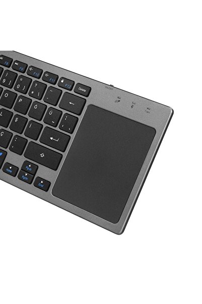 Everest Ekw-61 Bluetooth Klavye 2.4ghz Wifi Toucpad Mouse Qmac/win/android/ıos Kablosuz Tv Uyumlu