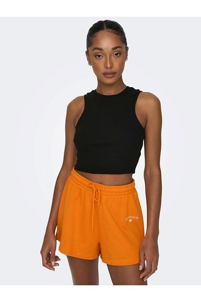 ONLY Onlvılma S/l Cropped Tank Top Jrs Noos 15282771 Μαύρο